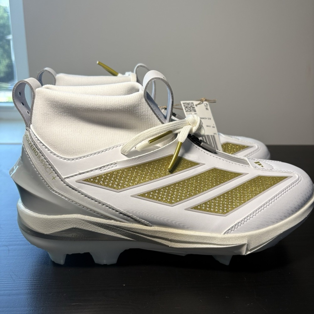 Adidas Adizero Impact+ 2.0 "White Gold" Baseball Cleats - Size 7 Men - Picture 2 of 5
